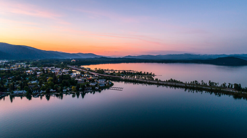 Sunrise Over Sandpoint 2 - Drone 5-14-18