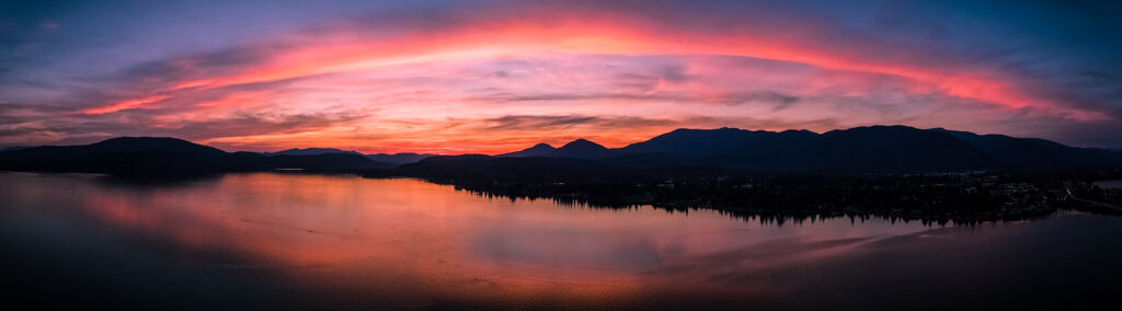 Pend Oreille Sunset Pano