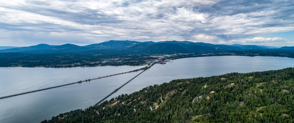 Sandpoint Bridges Aerial