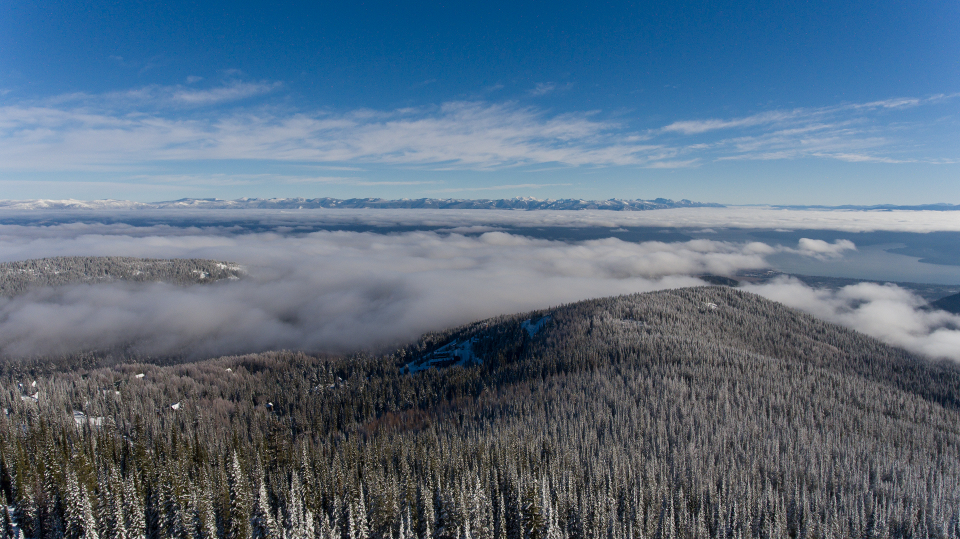 Clouds over Sandpoint - Drone