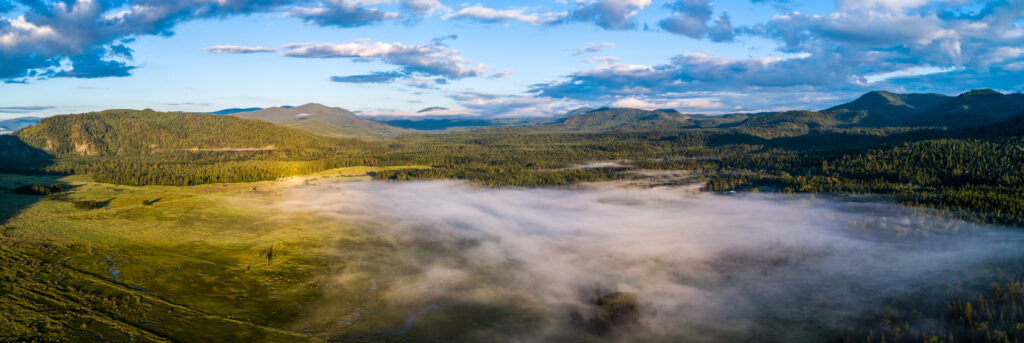 Bismark Meadows Sunrise - Pano 1