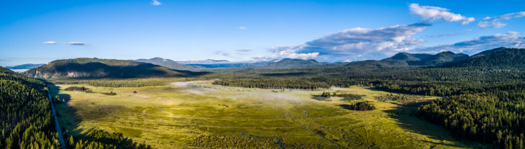 Bismark Meadows Sunrise - Pano 4