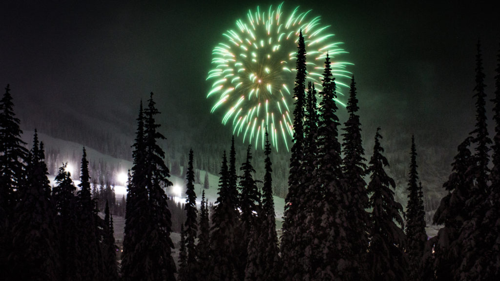 Northern Lights at Schweitzer - GREEN