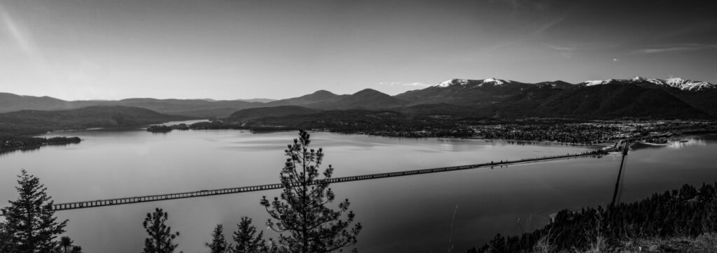 Sandpoint Bridges Wide - BW