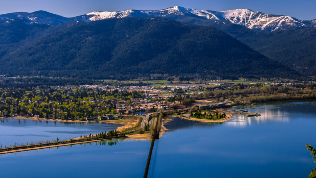 Sandpoint Below Schweitzer Mountain