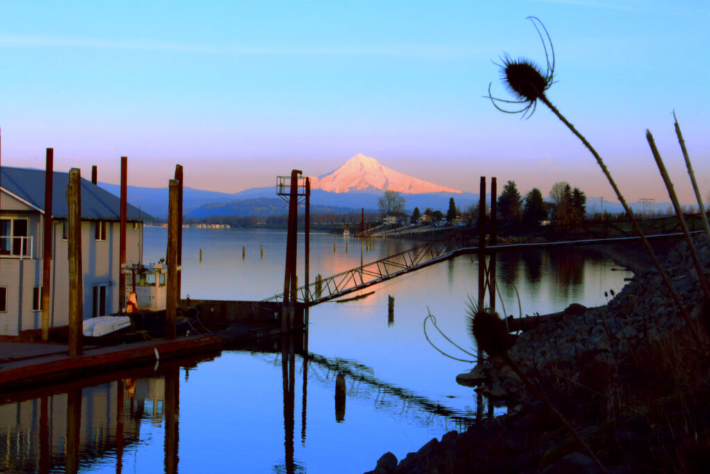 Mt. Hood and Columbia River