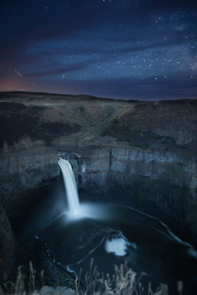 Polouse Falls at Night 6-25-17