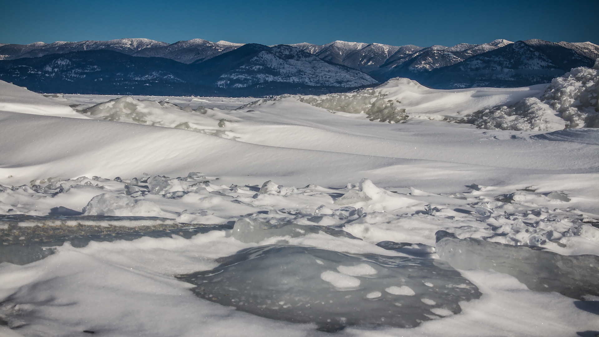 Lake Pend Oeille Frozen - Low