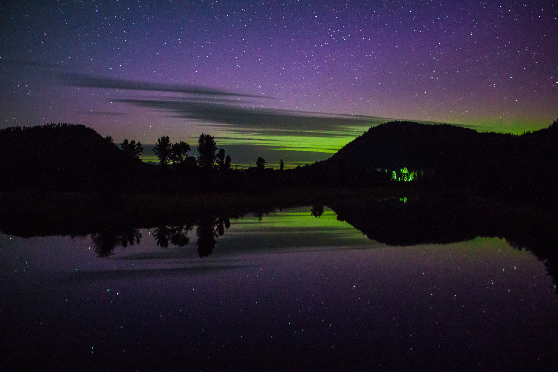 Auroras Over the Pack River