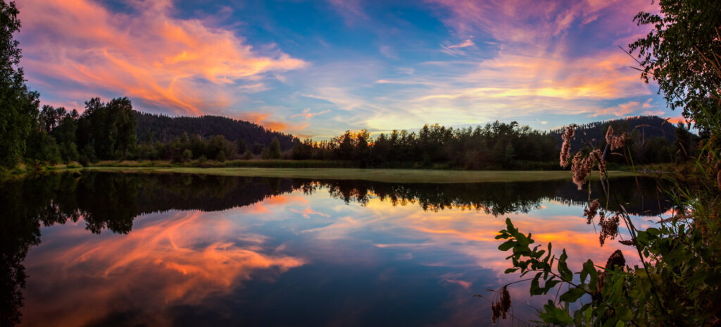 Wildlife Refuge Sunset Pano Long